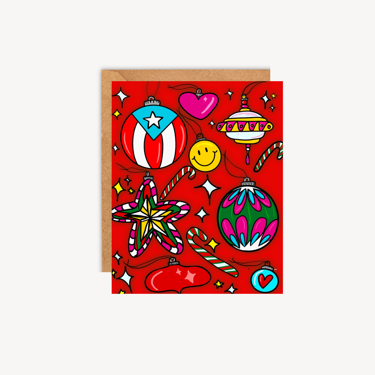 Adornos de Navidad Greeting Card