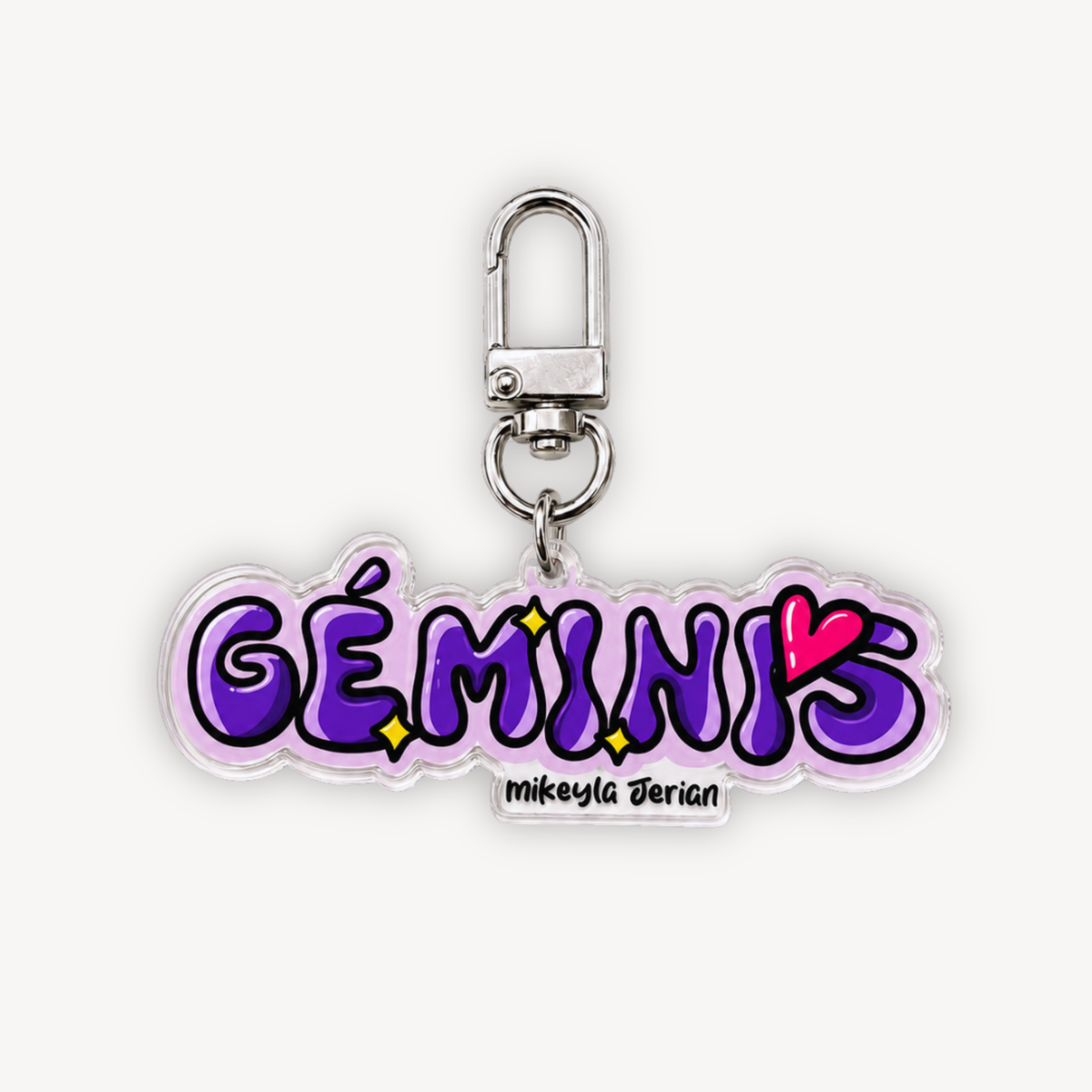 Géminis Keychain