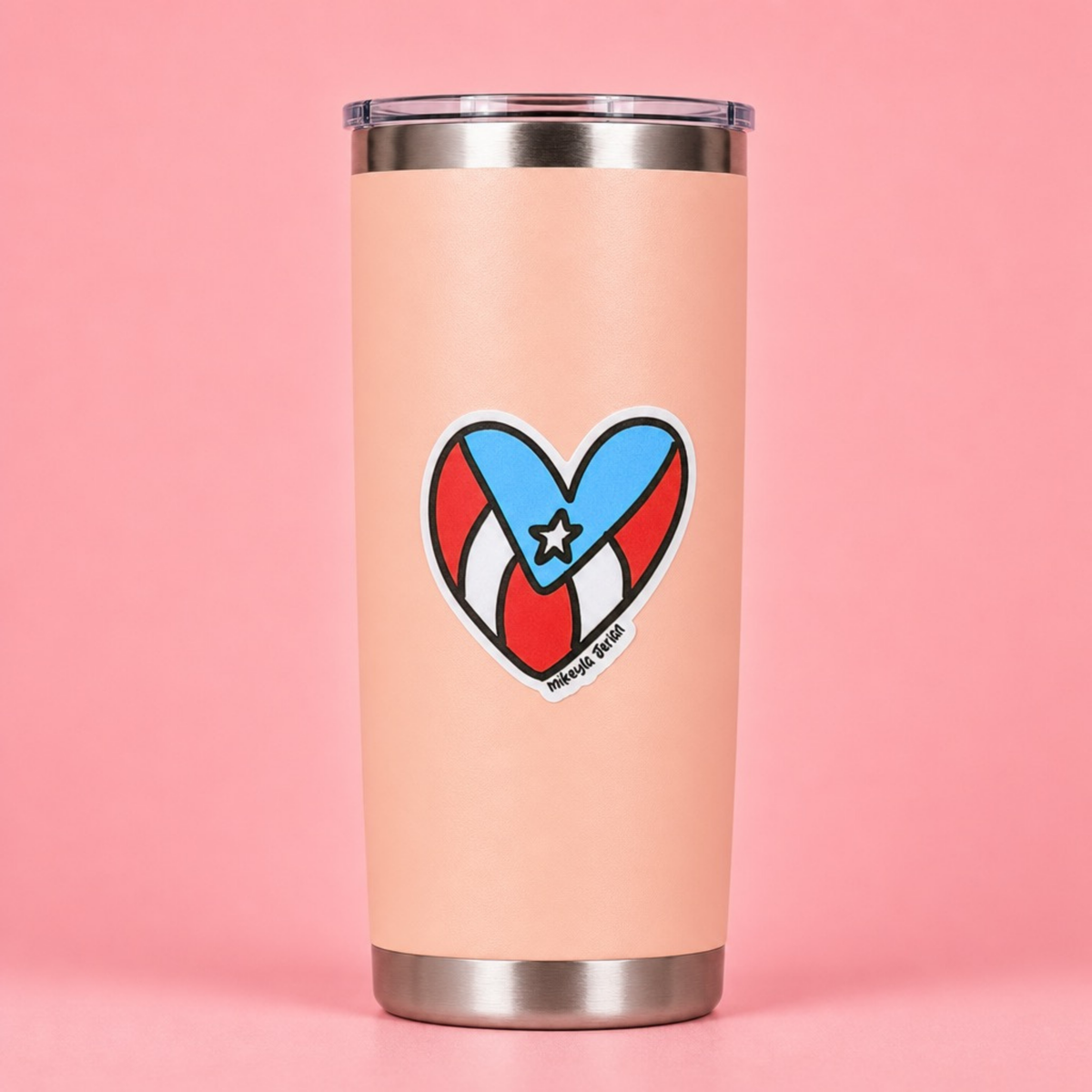 Corazón Bandera Sticker
