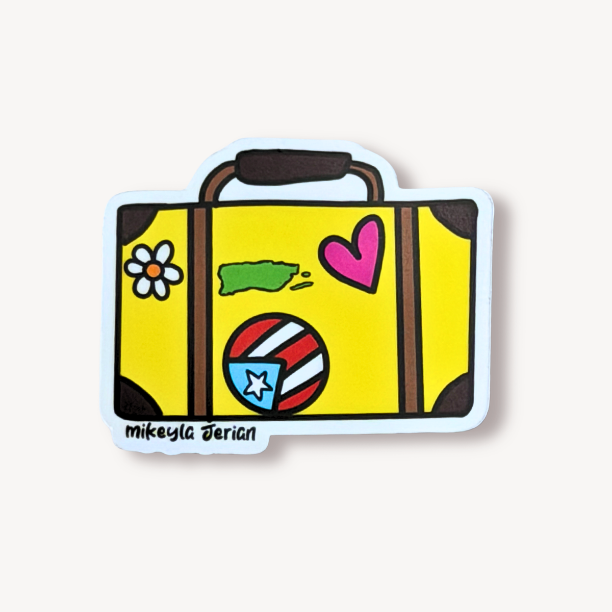 Maleta Amarilla Sticker