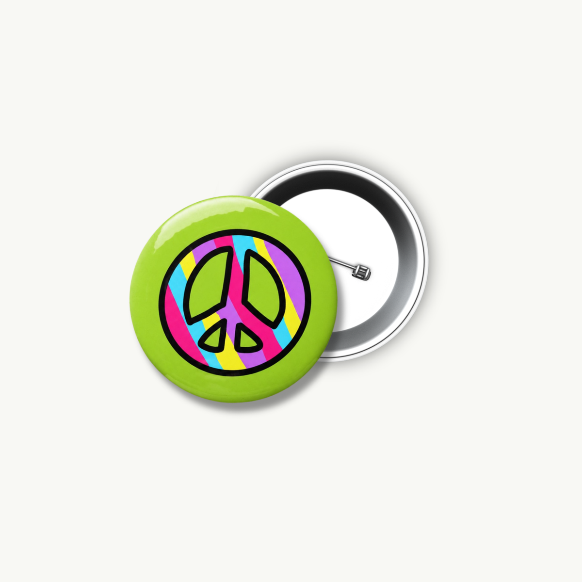 Peace Pin Button